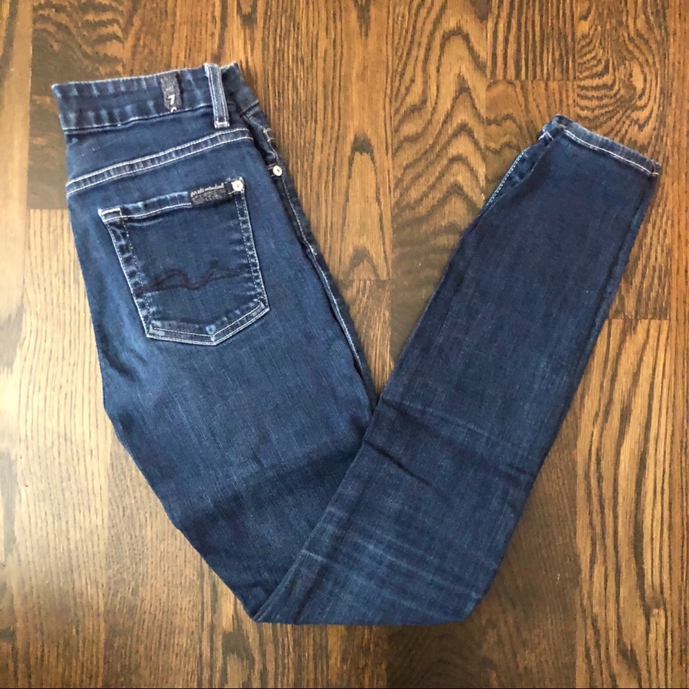7 For All Mankind High Waisted Skinny Jean